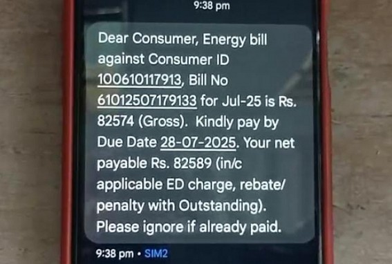Smart Meter Chaos in Khowai: Two Consumers Receive Astronomical Bills Smart Meter Chaos in Khowai: Two Consumers Receive Astronomical Bills